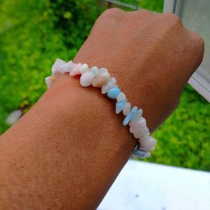 COPY - Morganite chipped bracelet